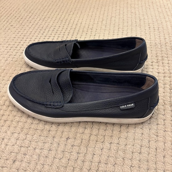 Cole Haan Navy Blue Loafers Boat Shoes 10 - Picture 2 of 9